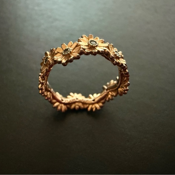 Pandora Sparkling Daisy Flower Crown Ring size 48 - Picture 6 of 9
